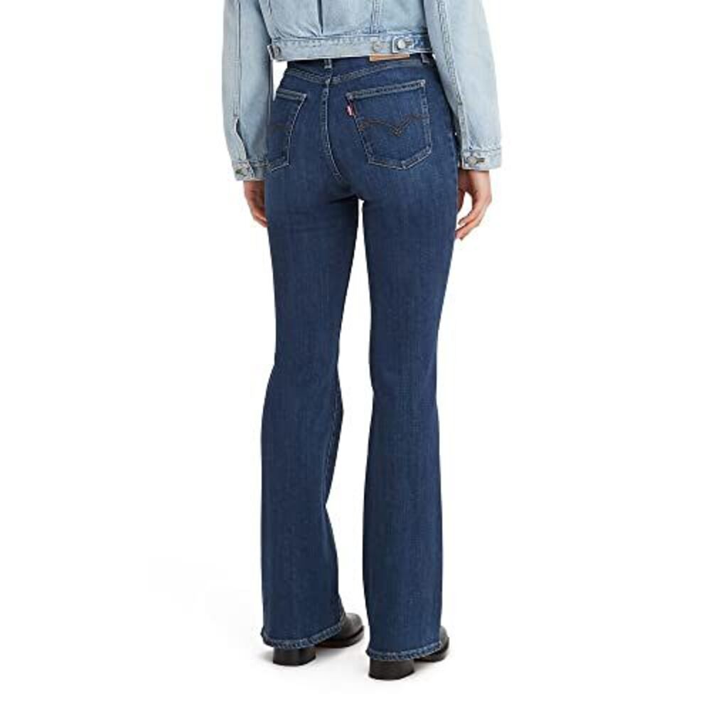 Levi's -  Women's 726 High Rise Standard Fit Flare Le Dark Indigo Worn In - Picture 3 of 4